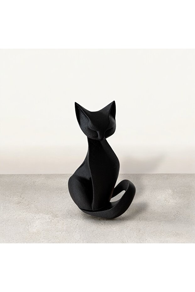 Minimalist Dekoratif Kedi Figürü