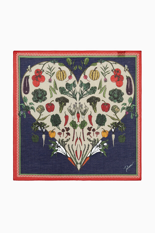 DESENLİ MODAL EŞARP VEGETABLE - 6