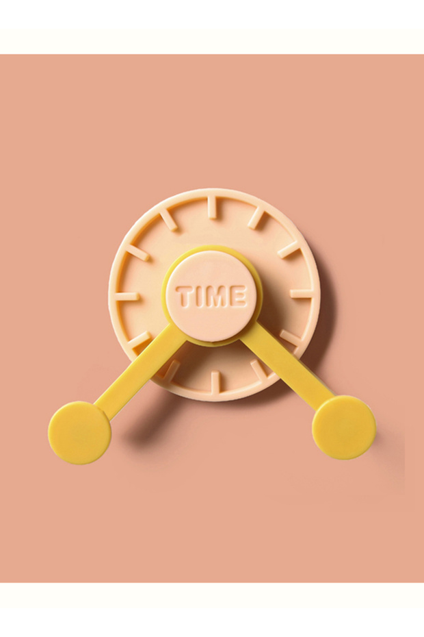 خطاف ساعة إبداعي متعدد الأغراض برتقالي 5x7.3 سم - 1