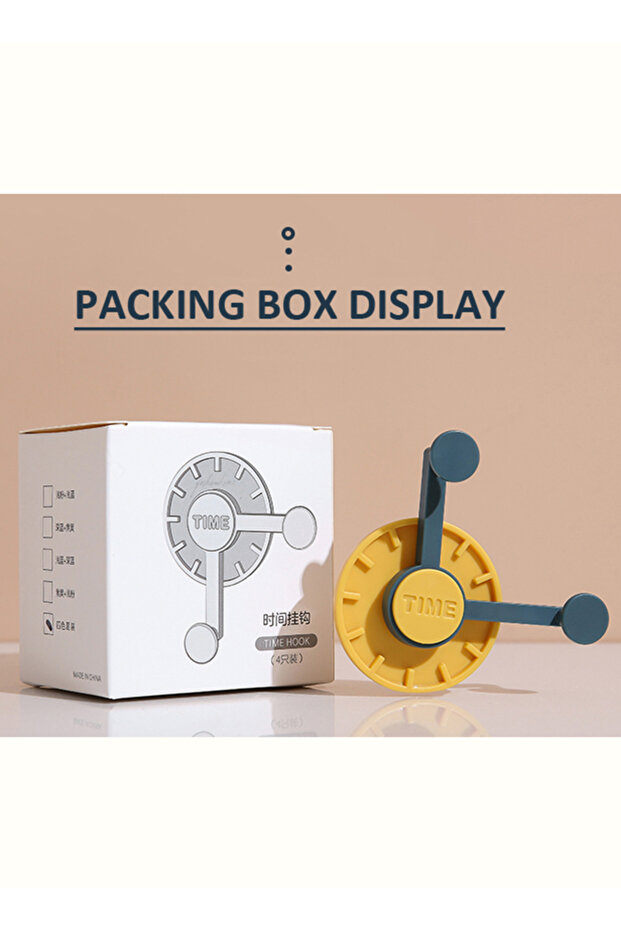 خطاف ساعة إبداعي متعدد الأغراض برتقالي 5x7.3 سم - 7