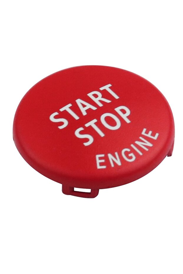 Start Stop Button Cover Compatible with BMW E60 E63 E70 E71 E82 E84 E90 E91 E92 E93, Red - 2