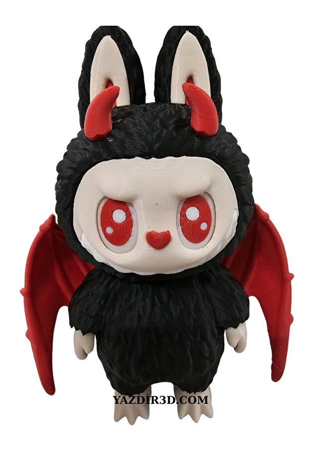 KANATLI LABUBU 15 CM siyah - 1