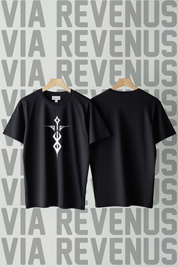Berserk Printed Crew Neck Wide Fit Unisex 100% Cotton Tshirt