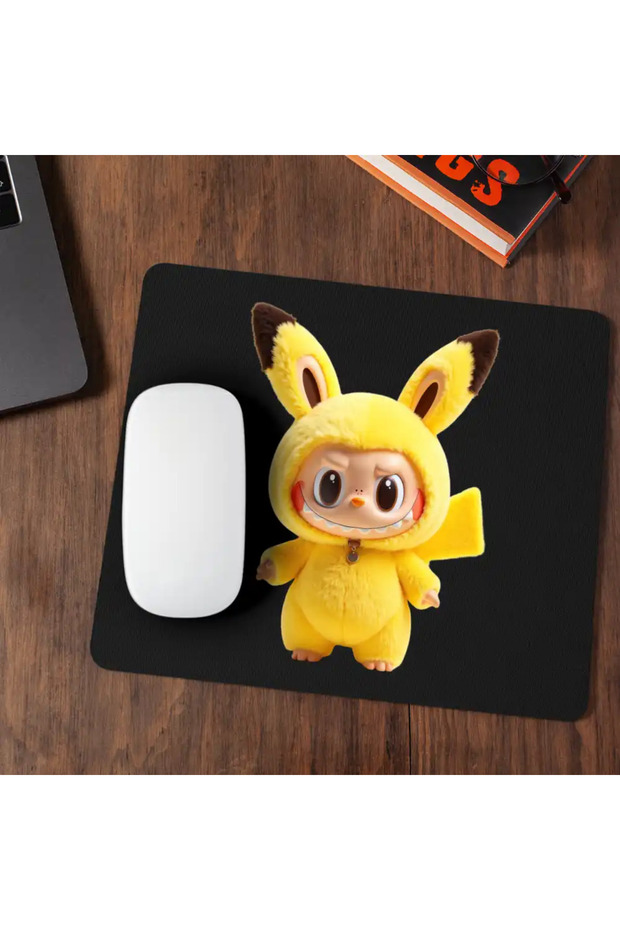 Labubu Pikachu Pokemon Mousepad