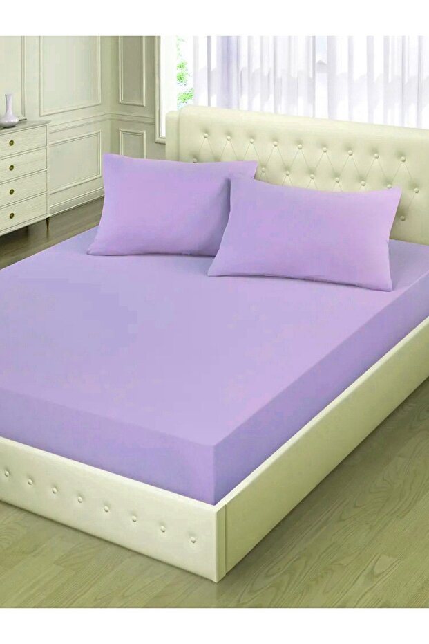 طقم شرشف مزدوج بدون مطاط مقاس 220 × 240 شرشف + 2 كيس وسادة