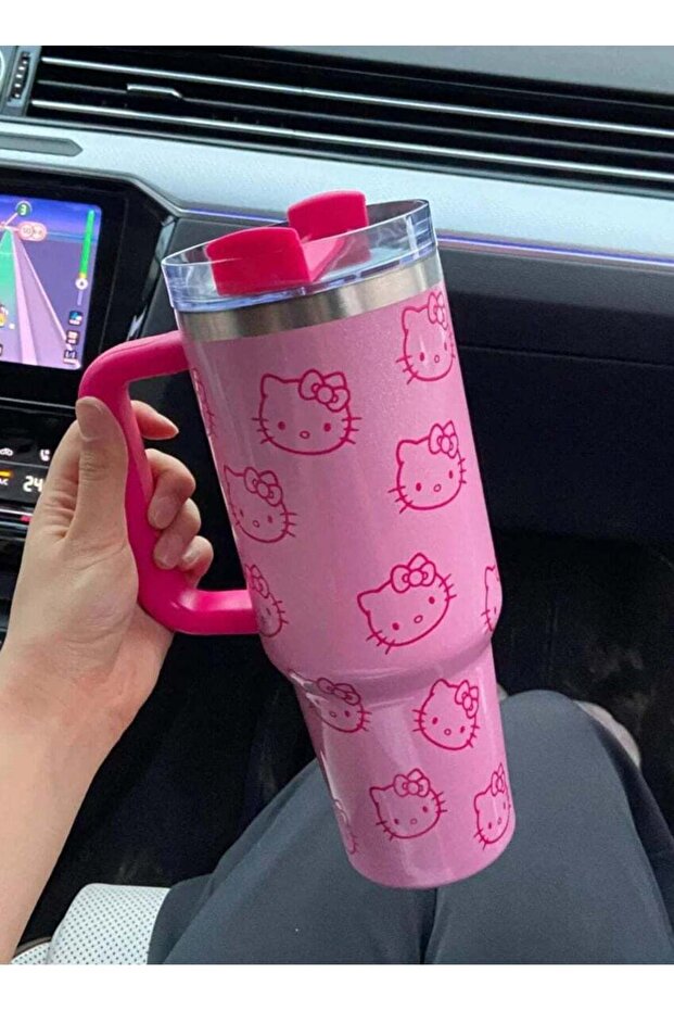 Hello Kitty Tumbler 40 Oz Quencher H2.0 FlowState Pink