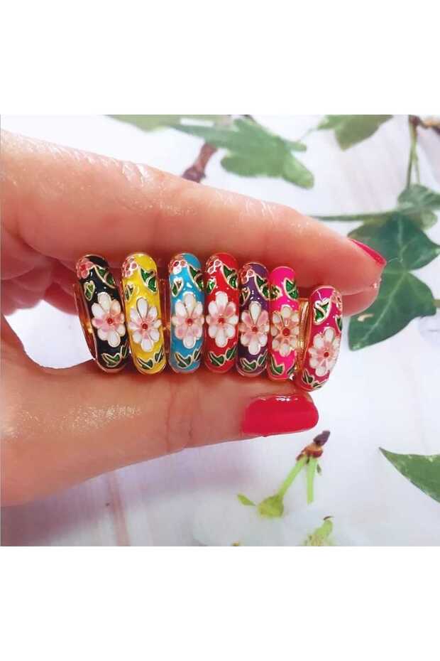 Çelik Mineli Halka Küpe - 2