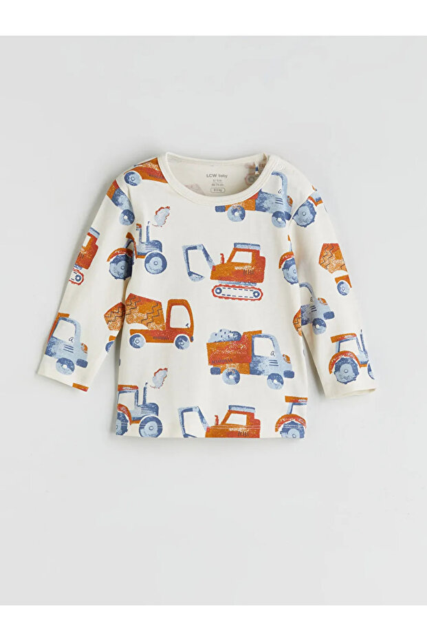LCW babyEkru Bisiklet Yaka Erkek Bebek Pijama Takımı - 2