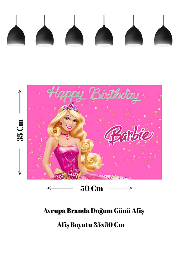 Barbie Doll Themed Birthday Banner