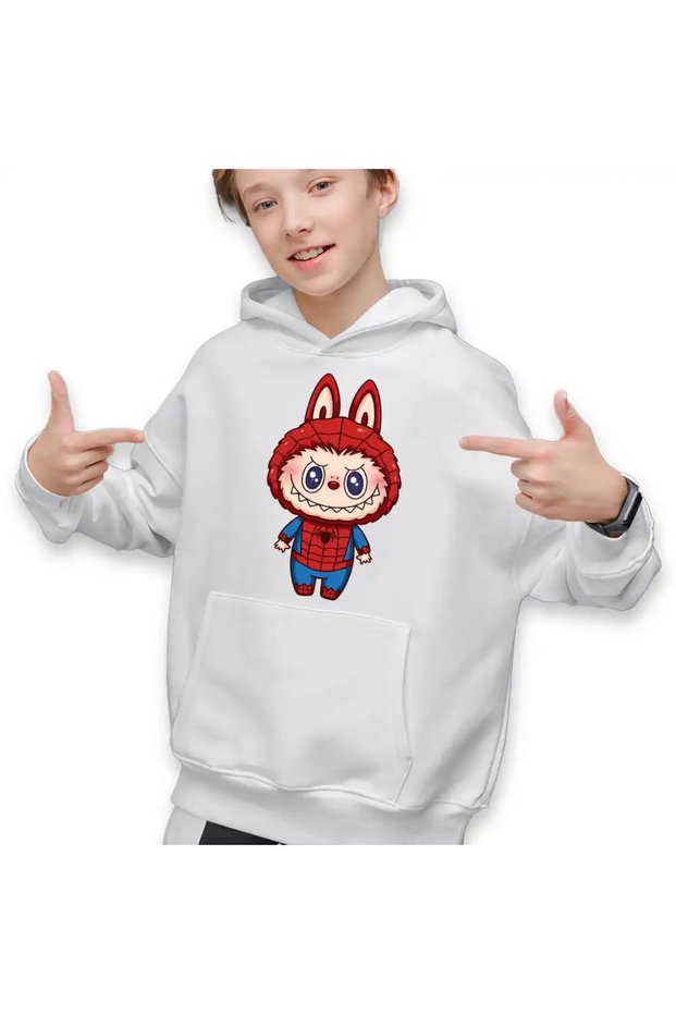 Hanorac Copii Baieti Labubu Spiderman