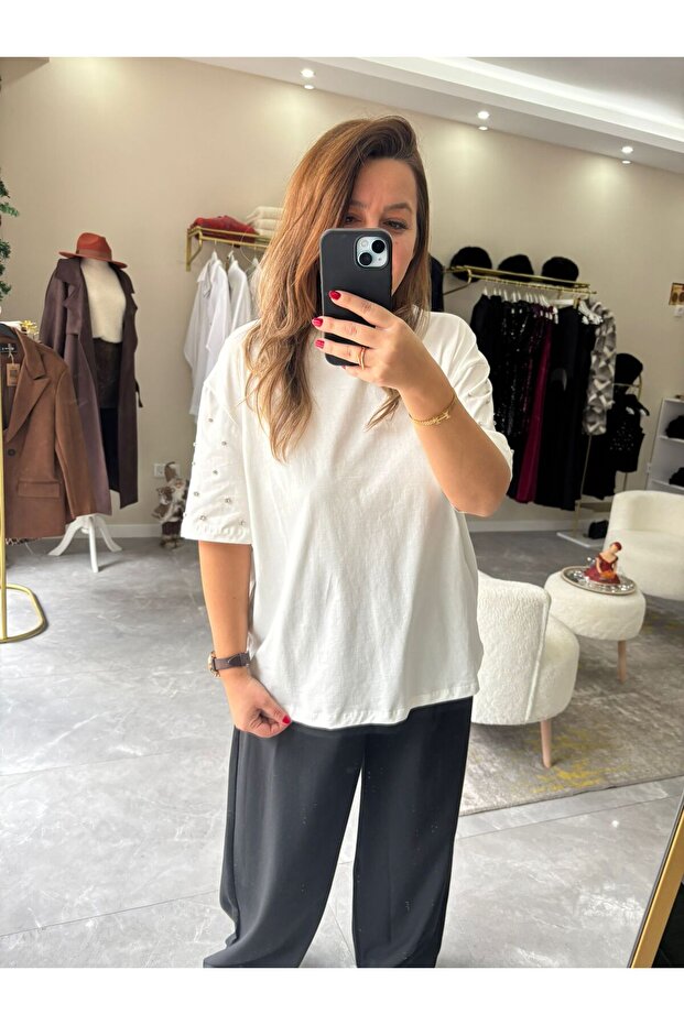 taşlı tişört - 3