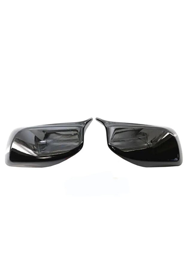 Set 2 Premium Mirror Caps, Batman M Style, Compatible with BMW Series 5 E60 E61 E62 E63 E64, Glossy - 4