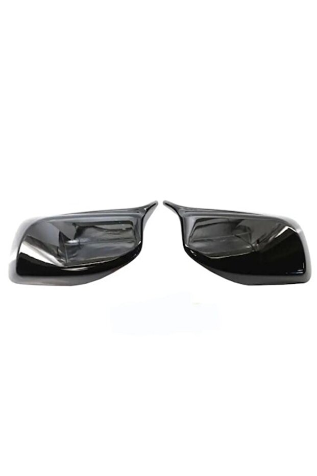 Set 2 Premium Mirror Caps, Batman M Style, Compatible with BMW Series 5 E60 E61 E62 E63 E64, Glossy - 1