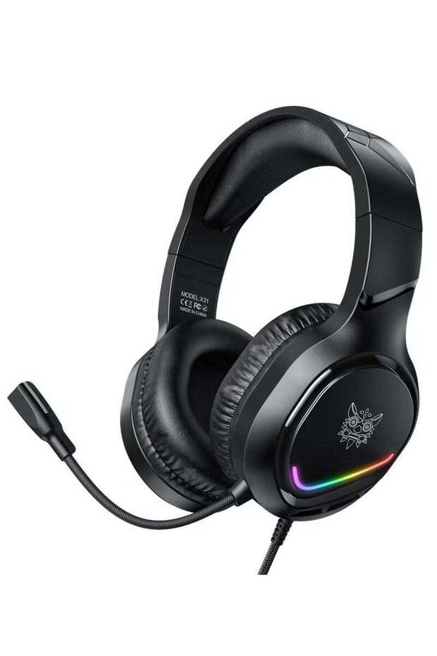 سماعة الألعاب X31 RGB بصوت محيطي 7.1 وميكروفون لإلغاء الضوضاء