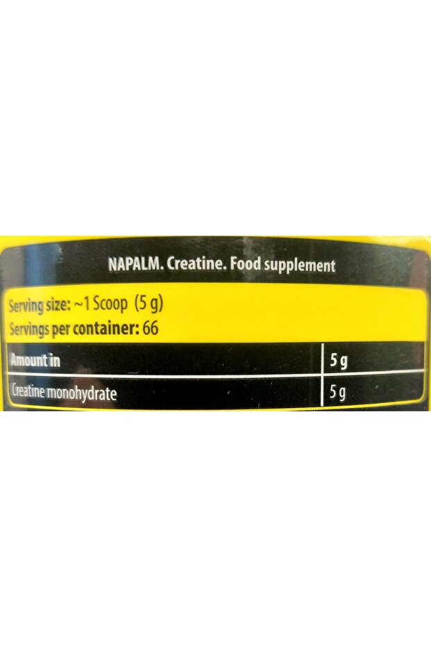 Napalm Creatine(Kreatin) 330 Gr 66 Servis - 3