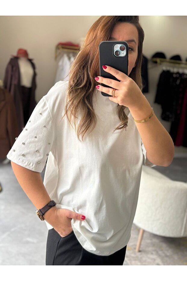 taşlı tişört - 5