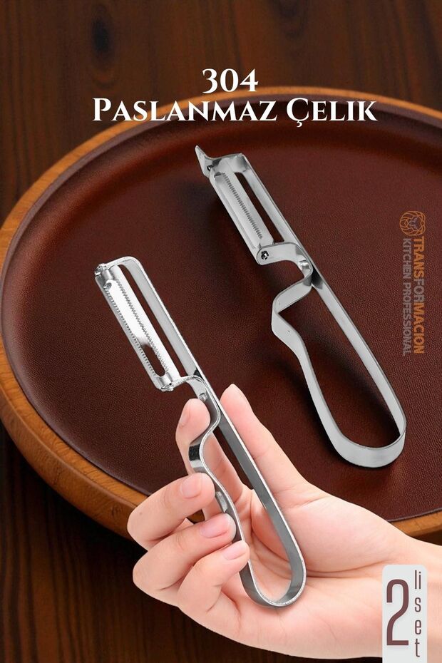 Peeler Set - Vegetable Peeler Professional Stainless Steel Set of 2 722013