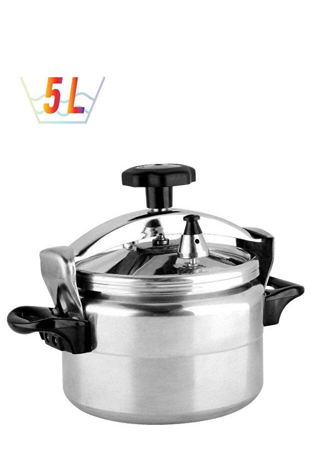 DESSINI Durable Aluminium 5 Liter-Security Pressure Cooker With Lid