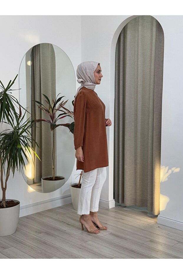 İpek Tunik Bakır 37025 - 6