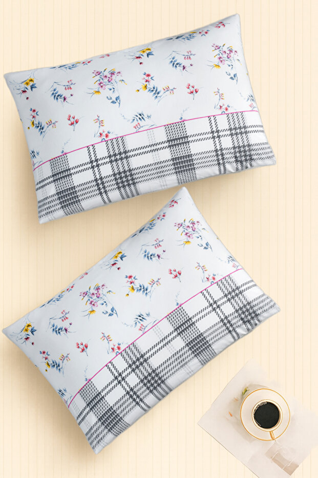 |   Pattern |   Ranforce 2-Piece Pillowcase Set |   Crispy White - 1