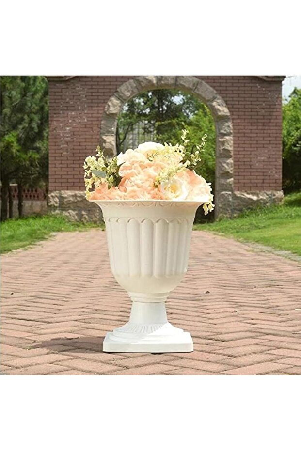 FFD Plastic Planter Vase for Outdoor Plants by John'sdecor Medium