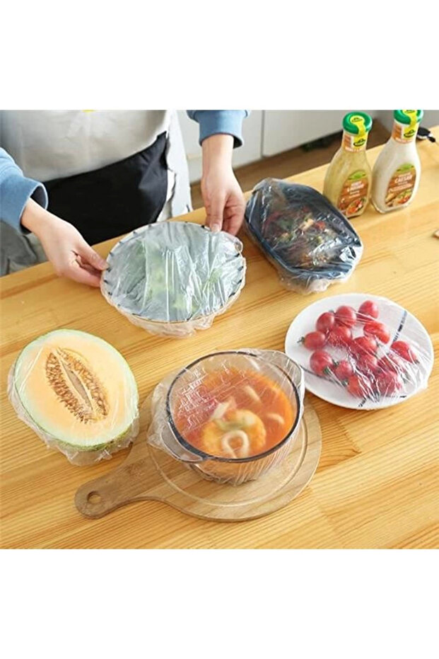 Aveo 100 Pieces of Elastic Pot and Plate Covers to Maintain Freshness