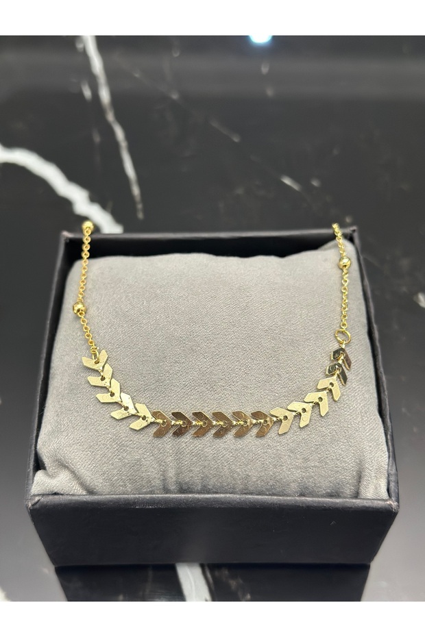 Leaf Patterned Anklet - 2