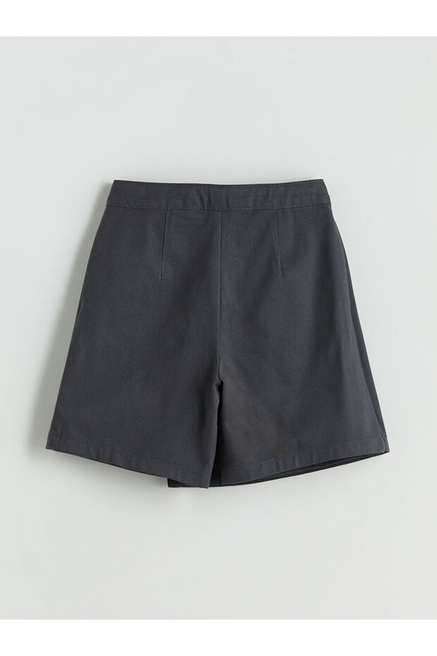 Basic Gabardin Kız Çocuk Şort Etek - 2