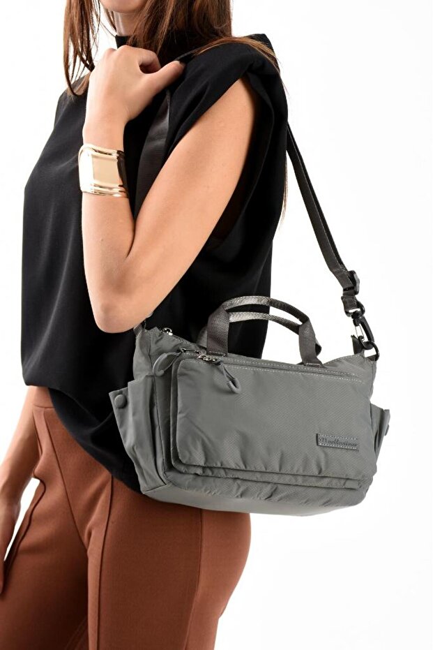 Women's Messenger Bag Parachute Fabric Cross Strap Handheld Shoulder Bag 27*21 cm Water Repellent Fabric