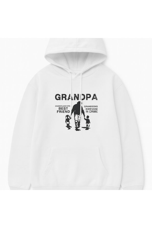 “Trend Oversize Hooded Sweatshirt - Comfortable 3 Thread Fabric, Colorful Printed Unisex”