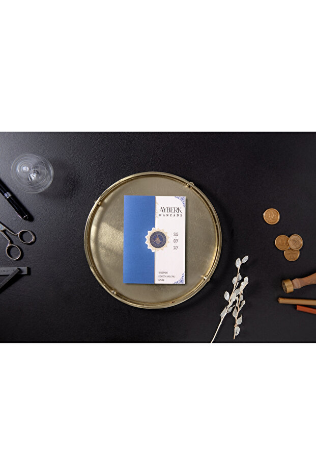 Sünnet Davetiyesi 5025 - 100 Adet - Zarfsız - Baskı Hariç - Tablozadee Özel Tasarım - 1