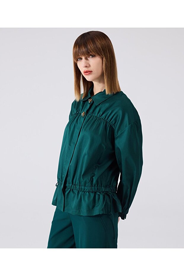 Çift parça görünüm gömlek - 1