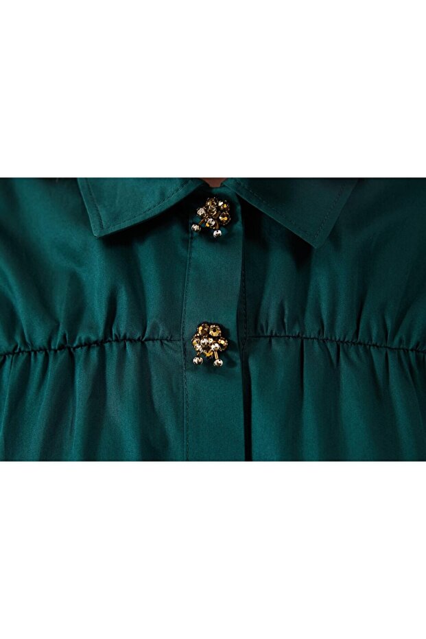 Çift parça görünüm gömlek - 6