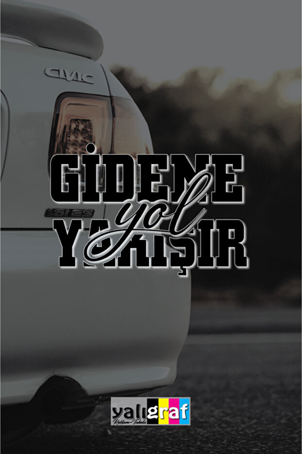Road to the Destination Decent Car-Motorcycle Windshield Sticker Auto Sticker 15X10Cm