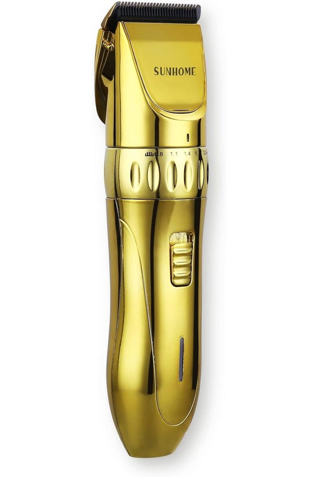 Professional Rechargeable Electric Hair Clipper, Golden, by On Brand