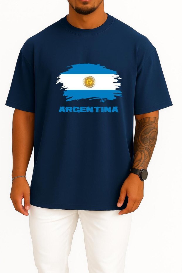 Oversize Argentina -Unisex T-Shirt with Argentina Chest Design