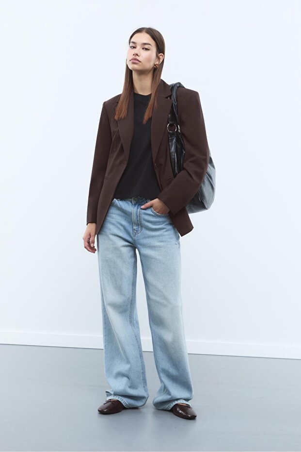 Belden Oturtmalı Düğmeli Blazer - 2