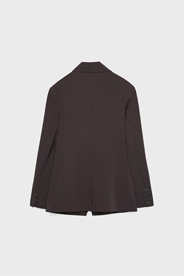 Belden Oturtmalı Düğmeli Blazer - 7