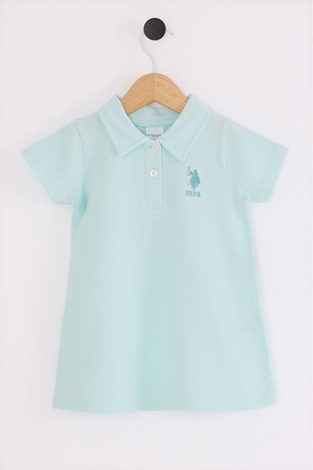 U.S. Polo Assn Girls' Baby Green Dress