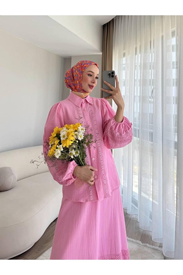 مجموعة من قطعتين من قماش الموسلين - 2