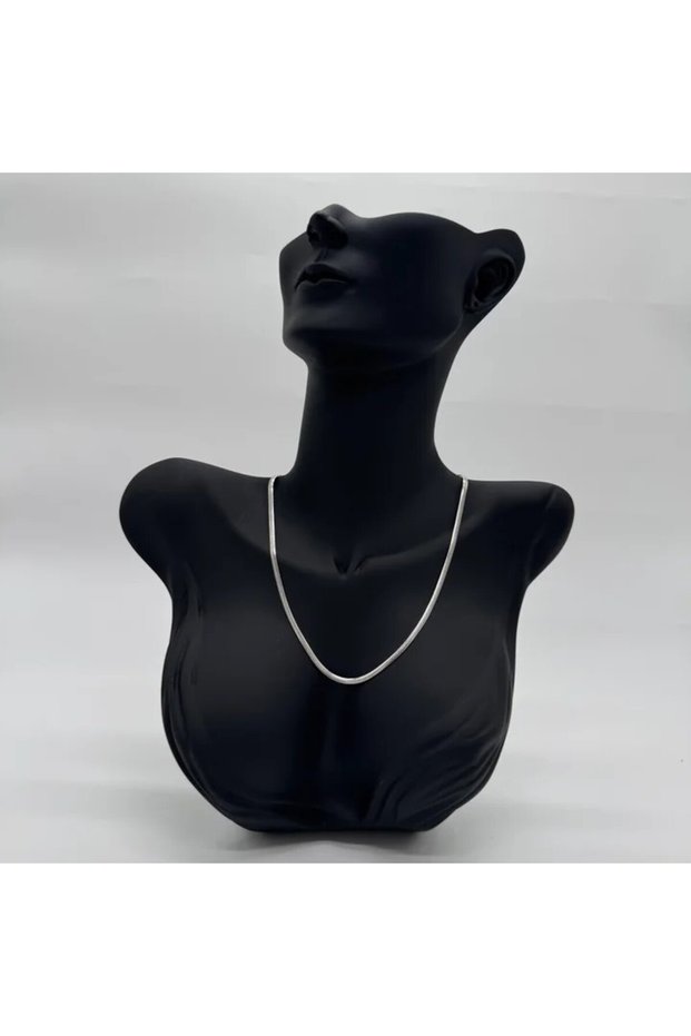 Steel Italian Chain Unissex Silver Necklace 50cm - Silver