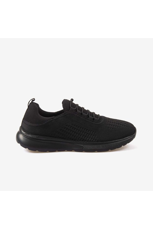Sport Men's Mesh Detailed Casual Black Sneaker & Sports Shoes 2705