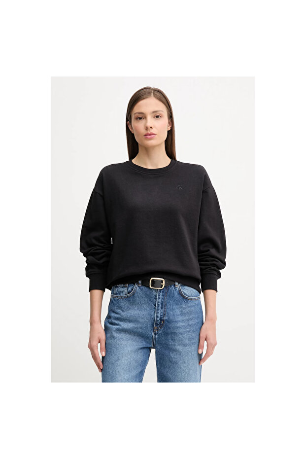 Ck Lv047B236G Ls Archive Logo French Terry Rlx Women's Sweatshirt