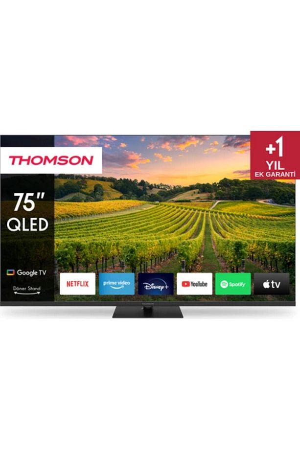 75QG5C14 75" 190 Ekran Uydu Alıcılı 4K Ultra HD Google QLED TV - 1