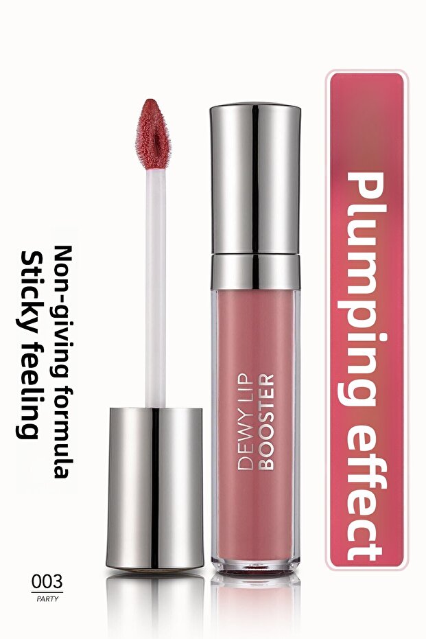 Plumping Colored Lip Gloss- Dewy Lip Booster - 003 Party- 8690604619054