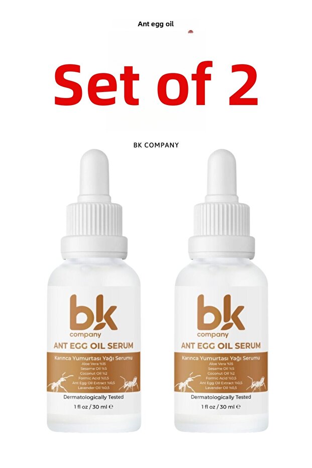 Set of 2 Ant Egg Oil Hair Reducing Depilatory Moisturizing Serum