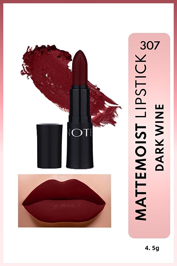 Mattemoist Lipstick Matte Finished Lipstick 307 Dark Wine - Claret Red
