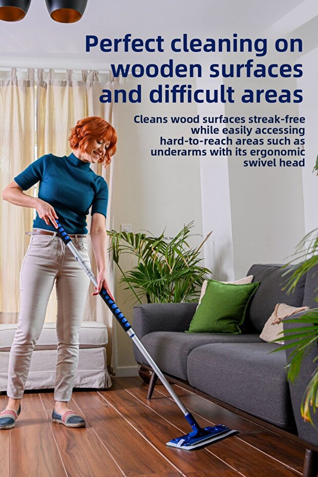 Microfiber Double Mop Set (Dry-Wall) - 4