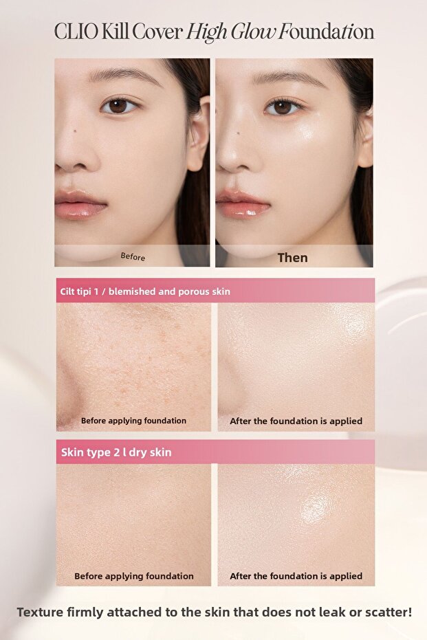 Clio Kill Cover - Providing Foundation, Lasting Coverage and Intense Radiance, High-Glow Foundation (4 Ginger) - 4