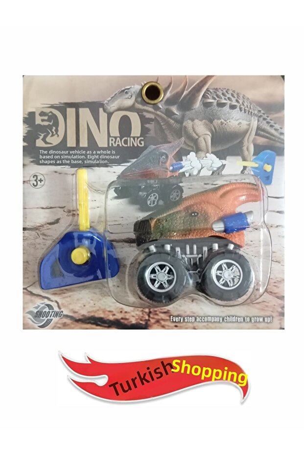 Racing Shooting Press Button Dinosaur Figured Launchers